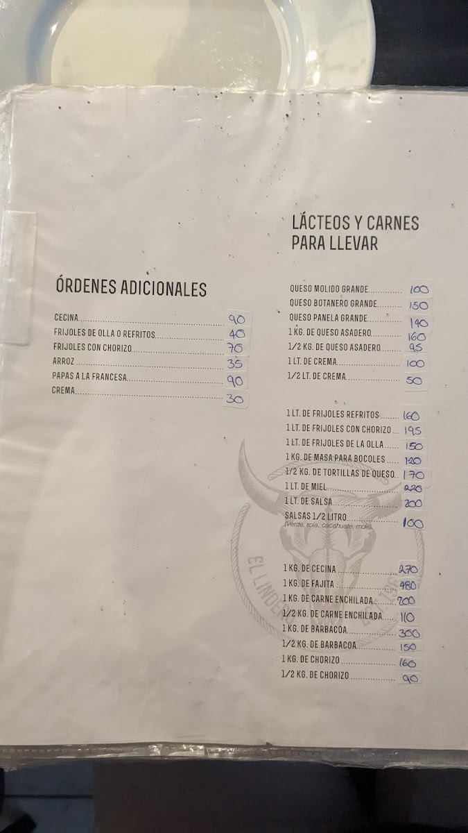 El Lindero Madero Centro Menu - Image 4